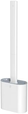 Creative Detachable Wall-Mounted Toilet Brush with TPR Head White