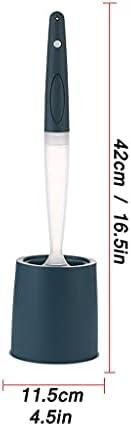 Toilet Brush with Wall Mount Holder Soft Bristles 360 Cleaning Tool