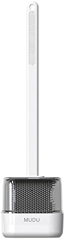 2 pcs Flexible Toilet Brushes with Holder Set