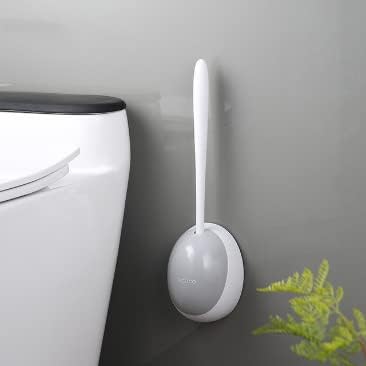 Automatic Toilet Cleaning Brush with Holder and Drainage