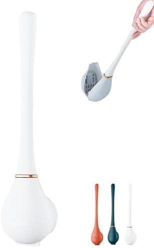 Silicone Toilet Brush and Holder Set Discreet Durable