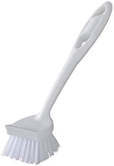 Quickie Dish Brush with Long Handle and Scraper