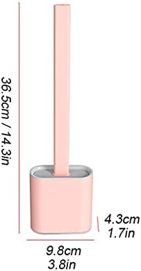 Pink Toilet Brush with Wall-Mounted Holder