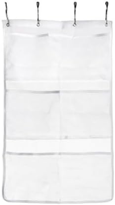 1PCS Durable Clear Mesh Shower Caddy with 6 Pockets