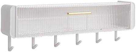 ANNBKA Multifunctional Shower Caddy with 6 Hooks No Drilling Wall Mount Organizer