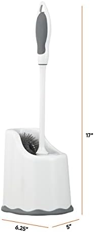 Superio Toilet Bowl Brush and Holder with Under Rim Cleaner 1