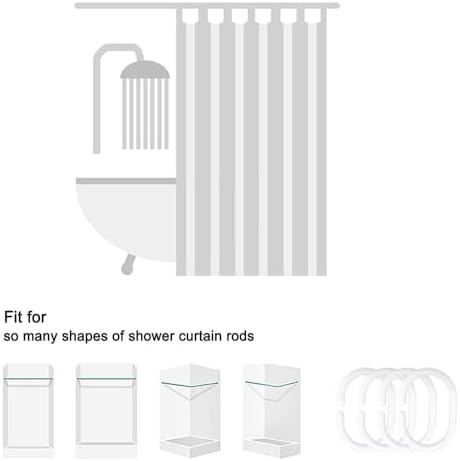 Red Heart Valentines Day Shower Curtain with Hooks