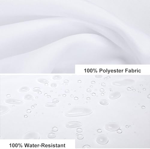 Hmklpoerps Heart Pattern Shower Curtain Set 4 Piece