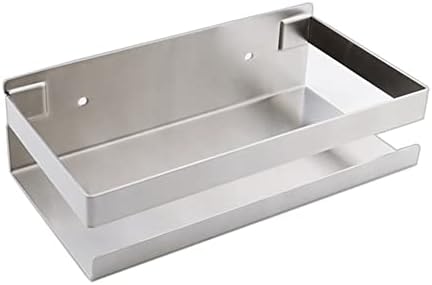 Modern Matt Black Gold Shower Caddy with Adjustable Height