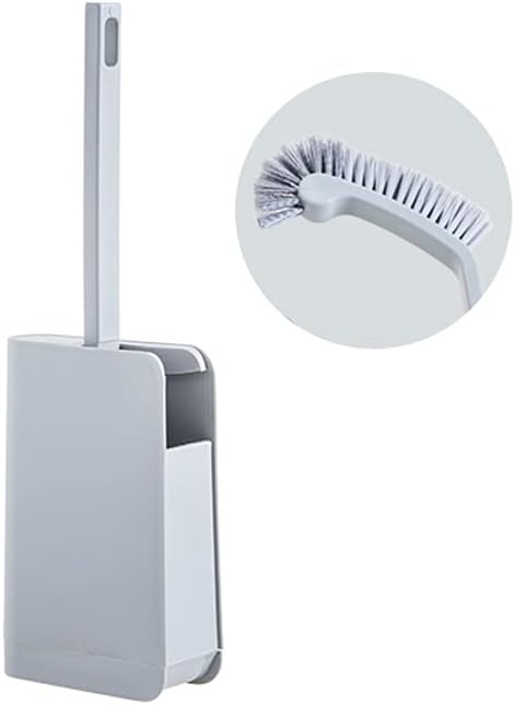 Gold Toilet Brush with Holder 360 No Dead End Cleaning Tool