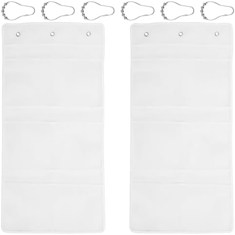 2 or 3 Pcs 7 Pockets Mesh Shower Caddy with Hooks