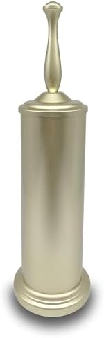 Satin Matte Gold Toilet Bowl Brush with Holder