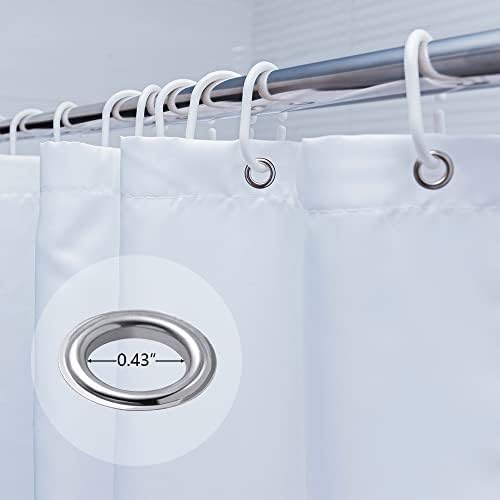 Red Heart Valentines Day Shower Curtain with Hooks