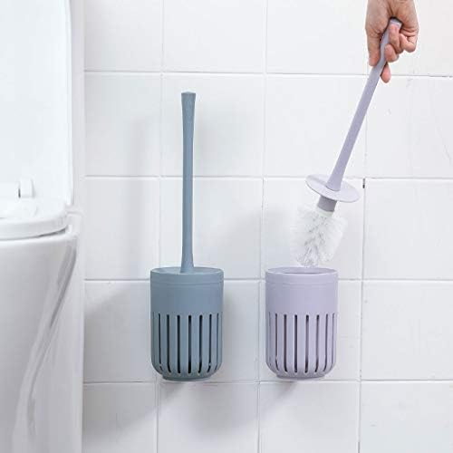 Toilet Brush with Bracket Spherical Nylon Head Durable and Easy to Use