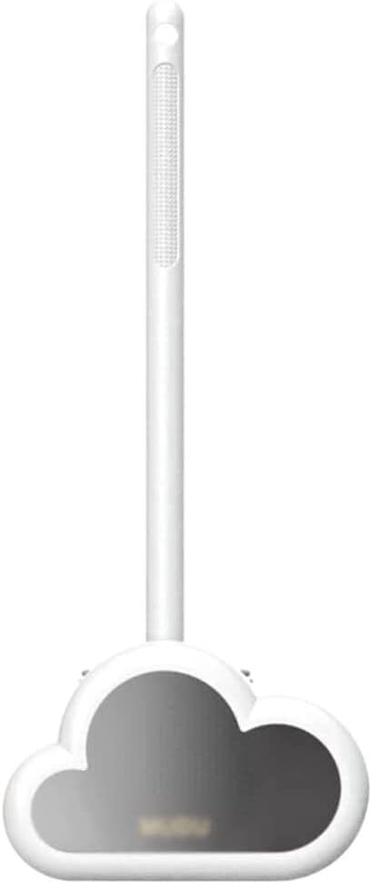 Wall-Mounted Toilet Brush with Holder - White 16x38cm