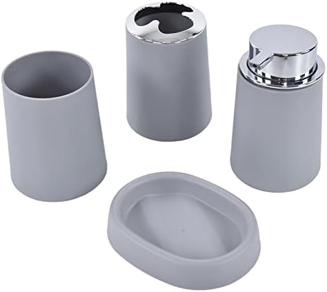4 Piece Stainless Steel Bathroom Accessories Set - Modern and Durable