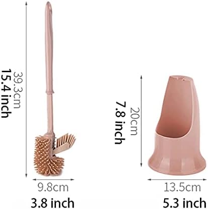 RUVOO Toilet Brush and Holder Set Soft Bristle Bathroom Cleaning Tool