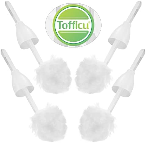 Tofficu Toilet Brush 5 Pcs with Handles for Deep Cleaning