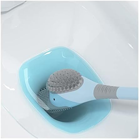 TOMYEUS Yellow Toilet Brush Set with Holder 1