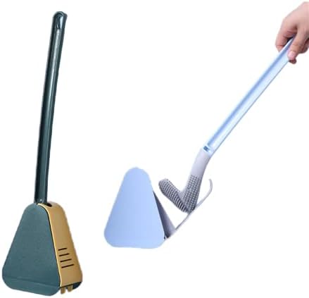 Veratse Golf Shape Toilet Brush with Wall-Mounted Holder Blue