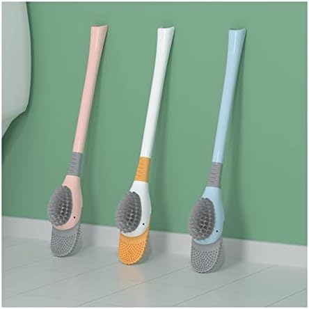 TOMYEUS Yellow Toilet Brush Set with Holder 1
