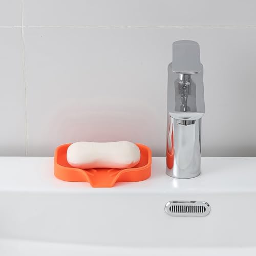 MicoYang Silicone Soap Dish with Drain Spout - 49x32 1