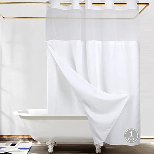 Fabritones Hook Free Shower Curtain Set 71x74 Inch