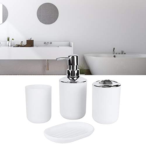PerGar 4Pcs White Bathroom Accessory Set
