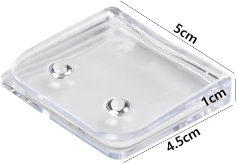 Oceanialend Shower Curtain Clips Transparent Windproof Anti-Splash Fasteners