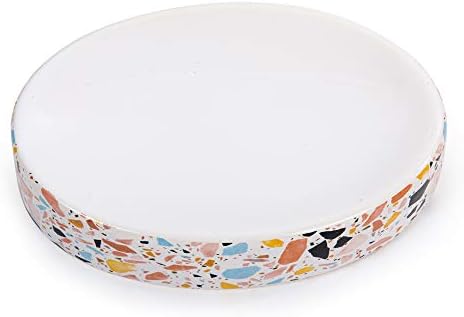 Bodico 3-Piece Marble Terrazzo Print Bathroom Accessory Set Orange