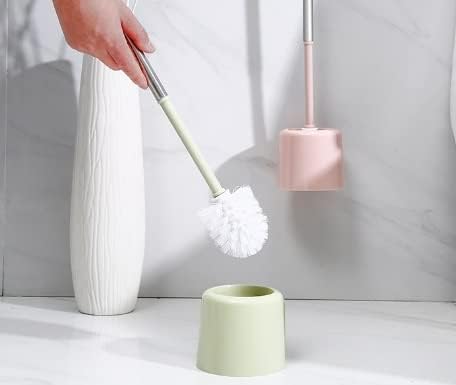 KANDUO Toilet Brush with Holder Set Blue