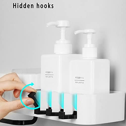 Shower Caddy with Rotating Shelf and Dry Storage Design