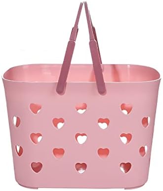 Plastic Shower Caddy Basket Tote with Handles