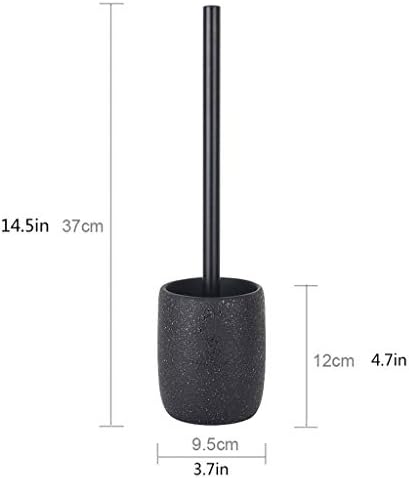 UNNS Toilet Brush Set with Holder Black