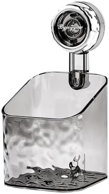 No-Drill Clear Wall Caddy with Suction Cups 1