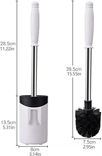 NIUBB Toilet Brush with Holder 2 Pack Stainless Steel