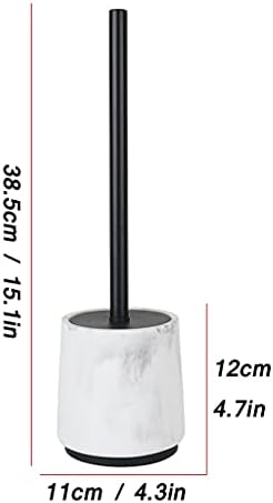 TOMYEUS 360 Toilet Brush with Holder for Deep Cleaning
