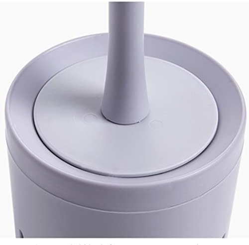 Gray-Blue Wall-Mounted Toilet Brush Set with Holder