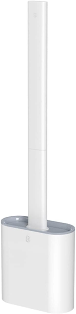Creative Detachable Wall-Mounted Toilet Brush with TPR Head White