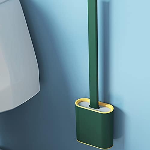 Pink Toilet Brush with Wall-Mounted Holder