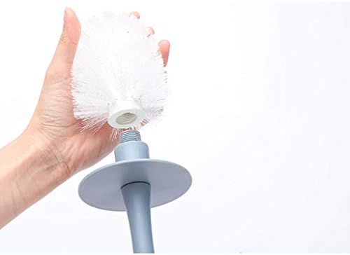 Toilet Brush with Bracket Spherical Nylon Head Durable and Easy to Use