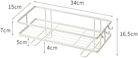 ANNBKA White Waterproof Wall Mount Shower Caddy