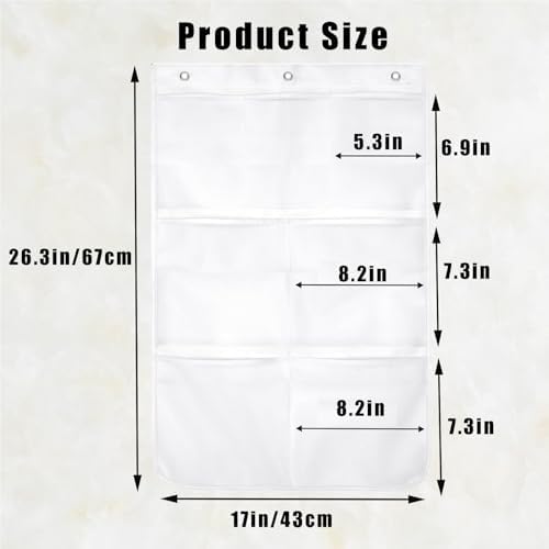 ULIFEBETTER 2 Pack Shower Caddy with 7 Pockets