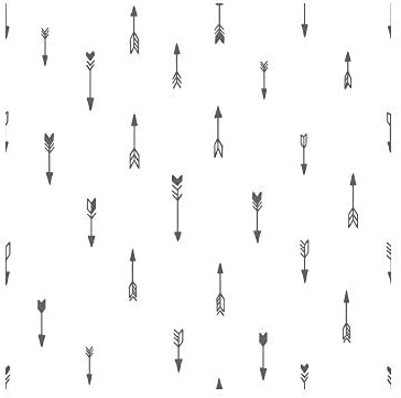 OERJU Grey Arrows Shower Curtain Set 72x72inch