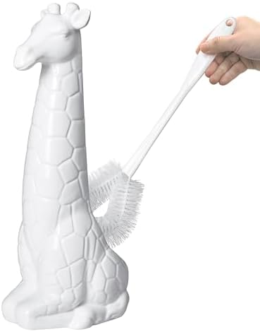 Giraffe Toilet Brush Holder with Brush Set