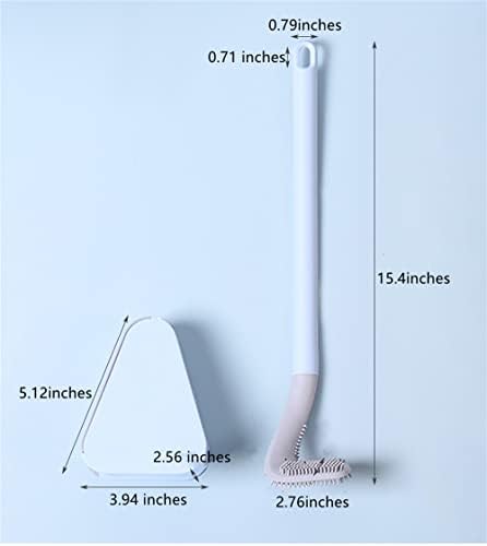 Veratse Golf Shape Toilet Brush with Wall-Mounted Holder Blue