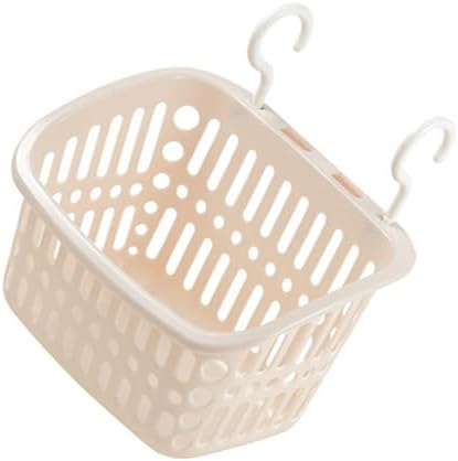 Plastic Shower Caddy with Hanging Hooks and Drainage Holes