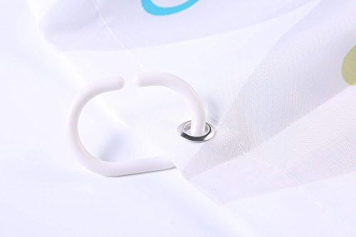 YUEMT Shower Curtain with 12 Hooks 72x72 Inch