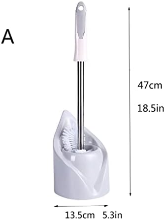 Long Handle Toilet Brush with Holder Set for Bathroom 1