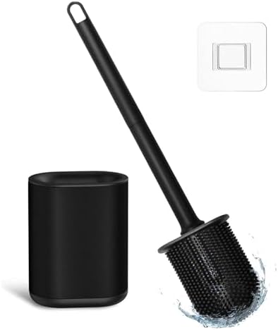 Glaxcidy Silicone Bath Brush with Ventilated Holder 1